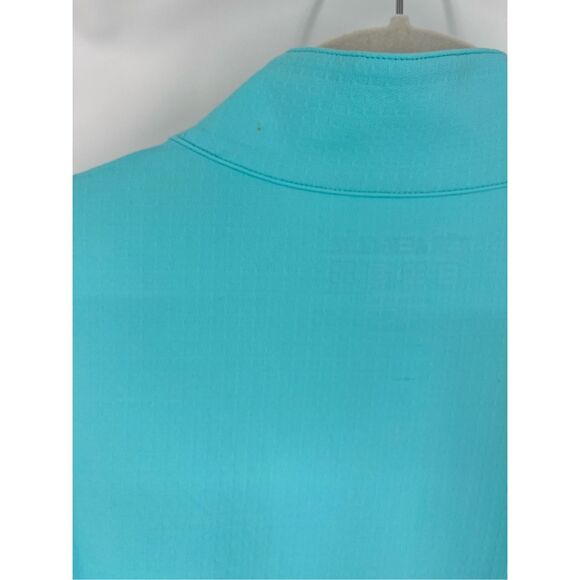 IBKUL 1/4 Zip Mesh Undersleeve TPC River Highlands Embroidered Turquoise Size XL - Picture 6 of 12